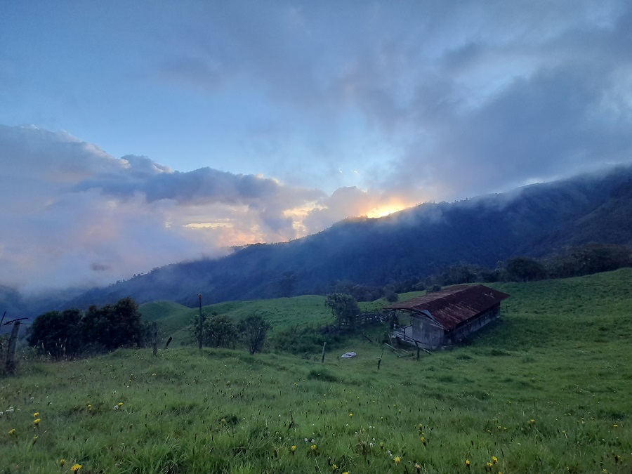 Vista desde la cabaña